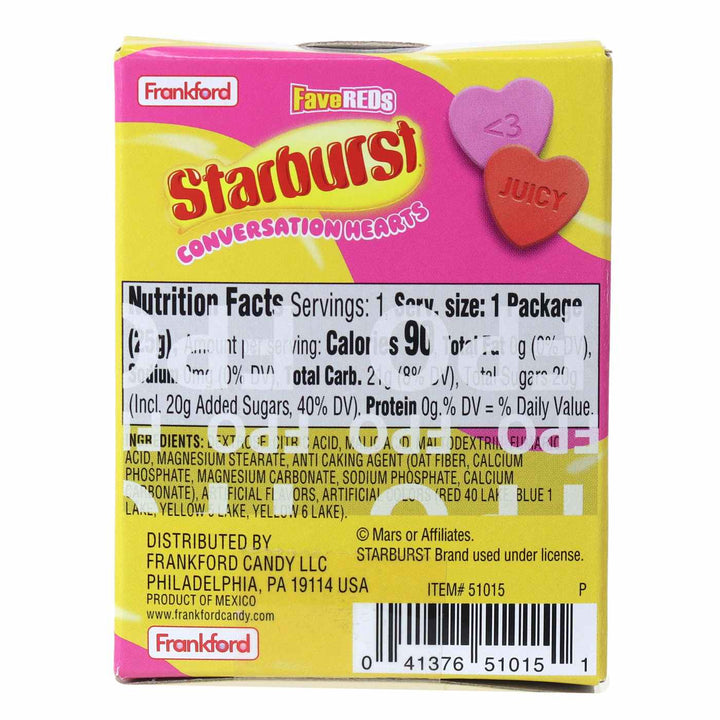 Starburst Conversation Hearts