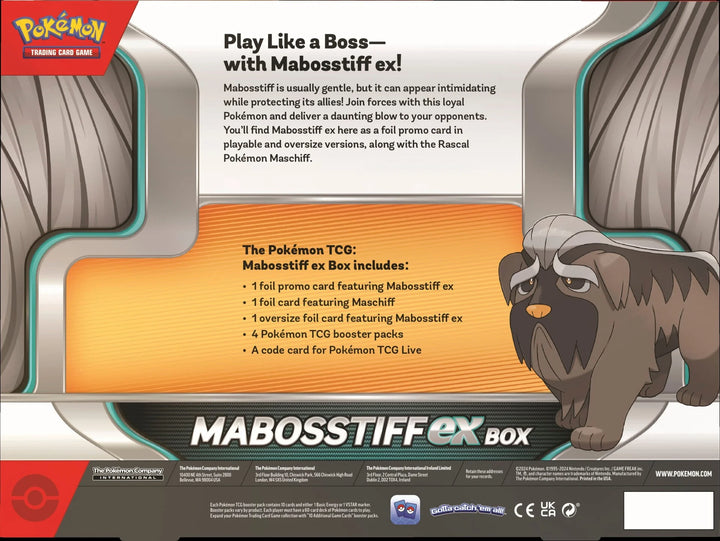 Pokémon ex Box - Mabosstiff **Pre Order until Friday**