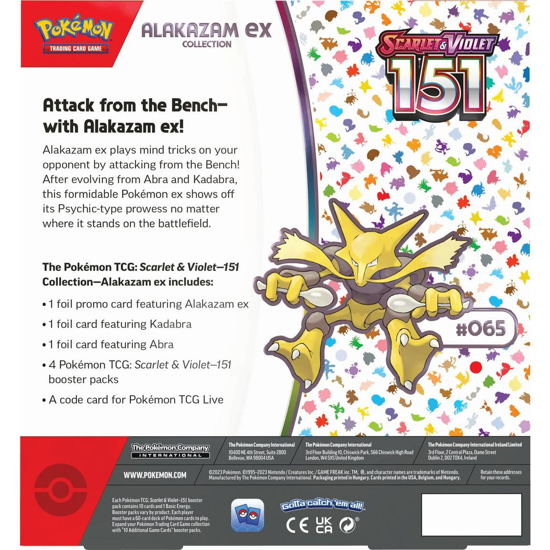 Pokémon 151: Alakazam EX Collection Box