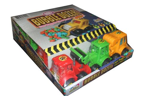 Bubble Dozer Trucks Filled with Gum Nuggets