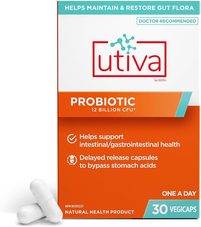 Utiva Probiotic Powder - 30 Slow Release Caps