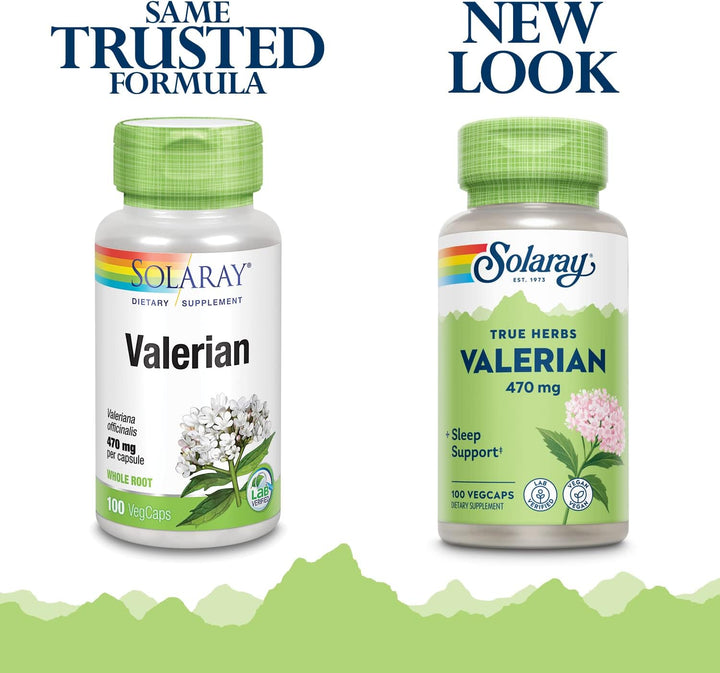 Valerian 470mg - 100 Capsules - BB/02/25