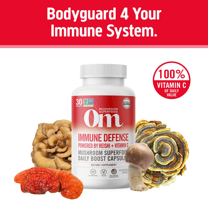 Immune Defense Mushroom Capsules - 25 Servings - BB/04/25