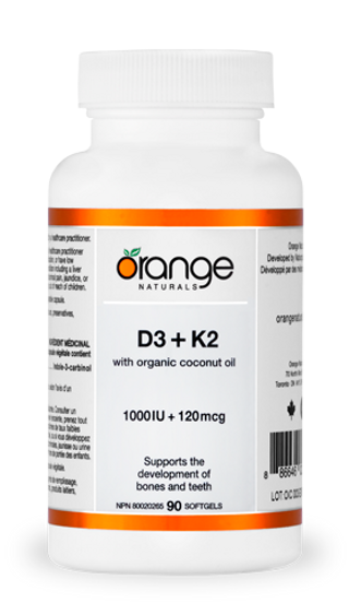 D3 + K2 Softgels - 90 Capsules