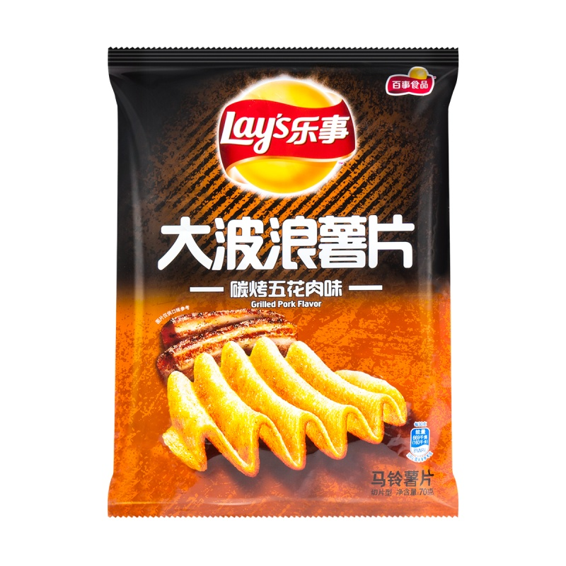 Lays "Big Wave" - Grilled Pork (China)