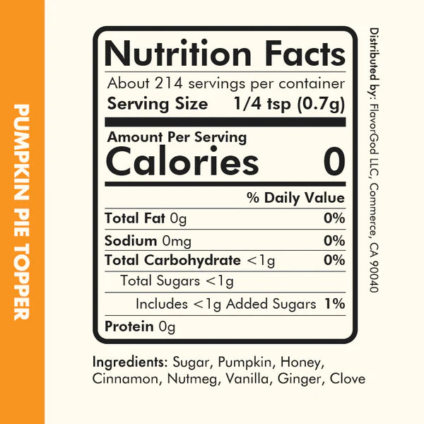 Flavor God Pumpkin Pie Seasoning BB-12/23
