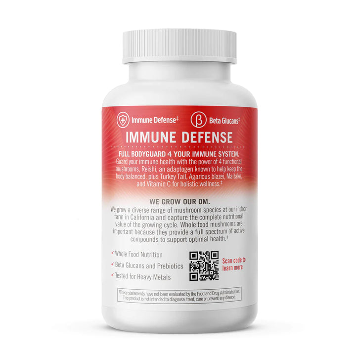 Immune Defense Mushroom Capsules - 25 Servings - BB/04/25