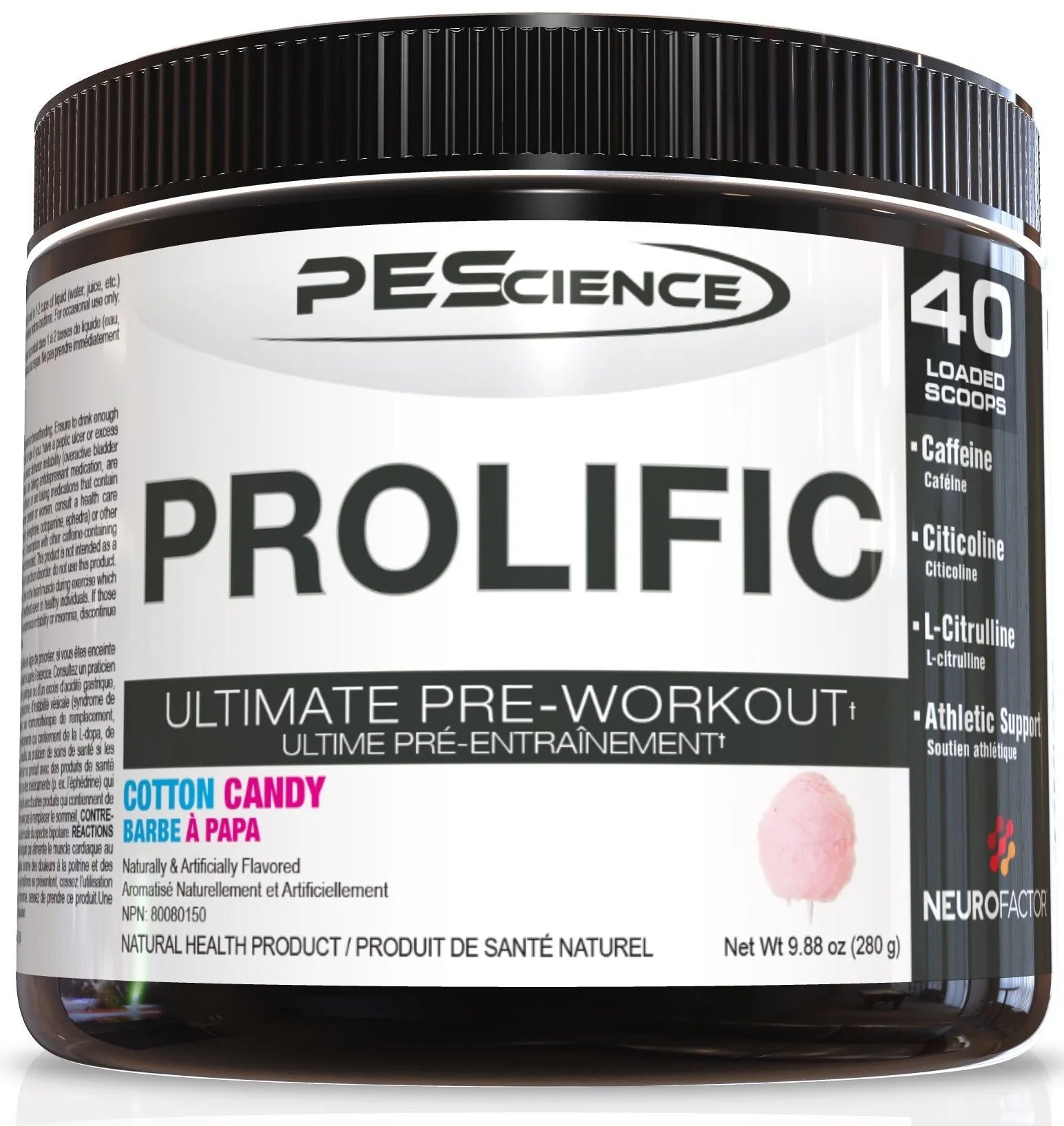 PEScience Prolific Pre Workout 40 Servings Curly's Sports & Supplements