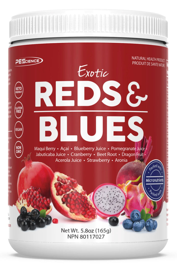 PEScience Exotic Reds & Blues - 30 Servings - expire 11/24