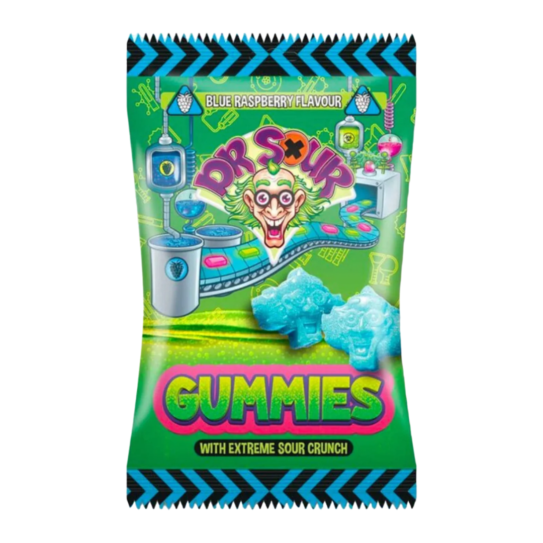 Dr Sour Blue Raspberry Gummies