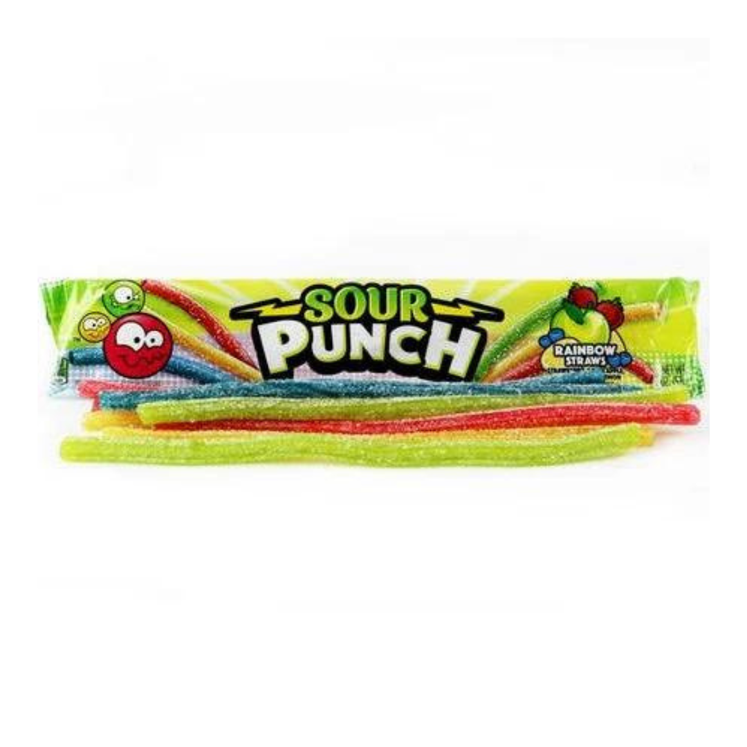 Sour Punch Rainbow Straws