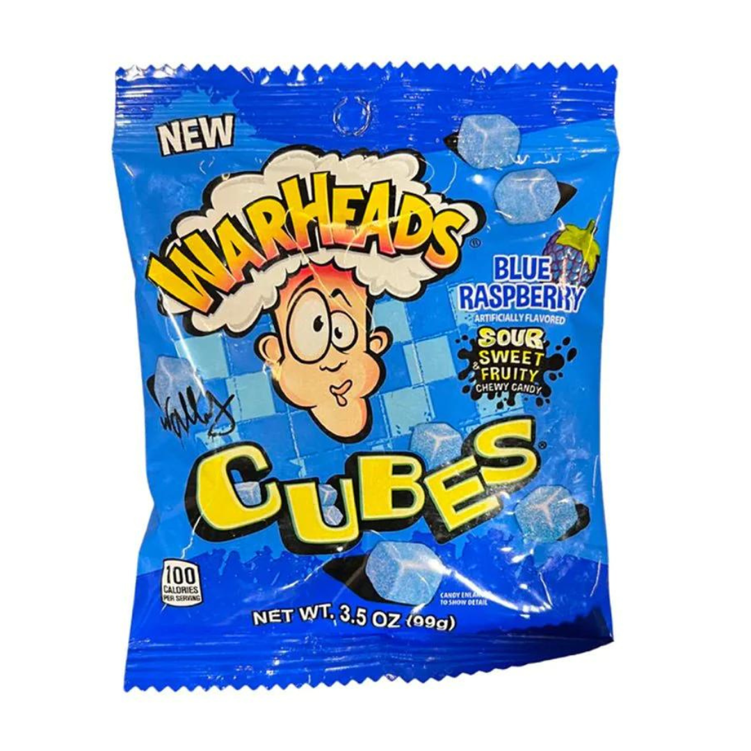 Warheads Cubes Blue Raspberry