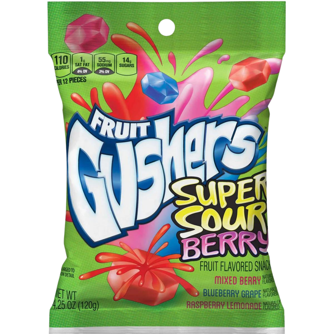 Fruit Gusher's Super Sour Berry