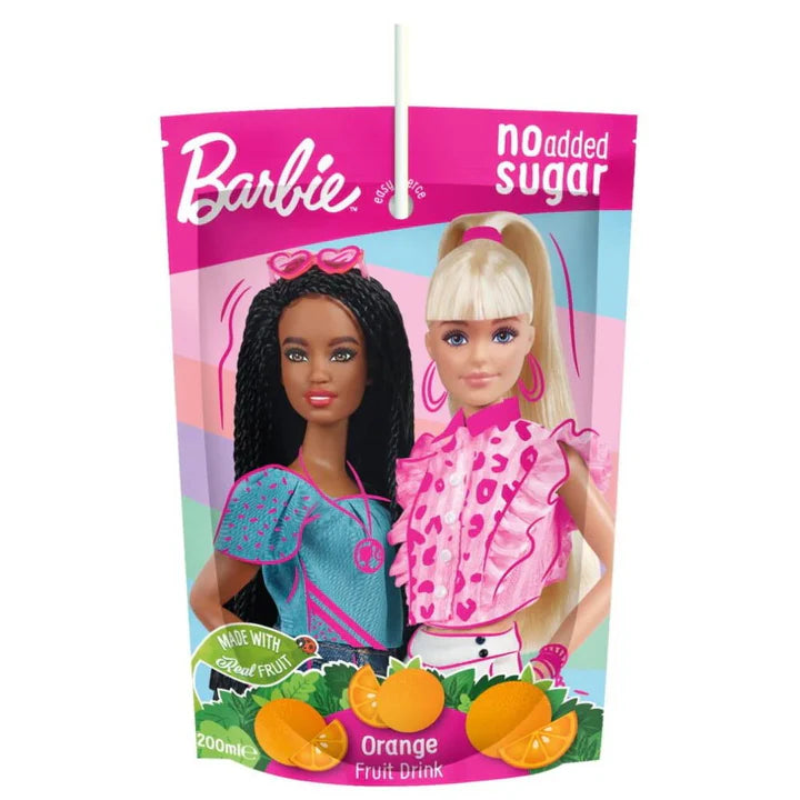 Barbie Fruit Juice Pouch Orange Curly s Sports Supplements