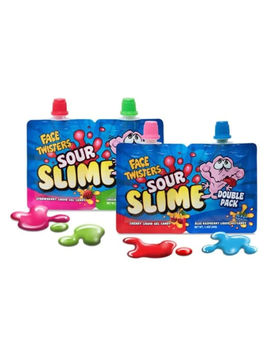 Face Twisters Sour Slime Double Pack