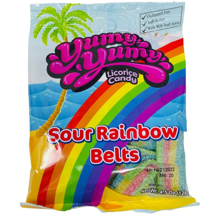 Yumy Yumy Sour Rainbow Belts-