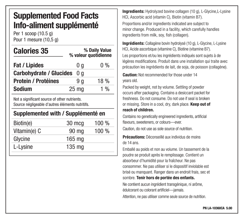 Boosted Bovine Collagen — 250g / Unflavoured