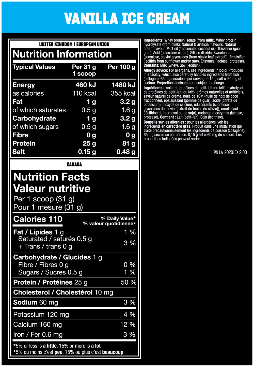 Mutant Hardcore ISO - 1.81 kg (4 lb) — Vanilla Ice Cream