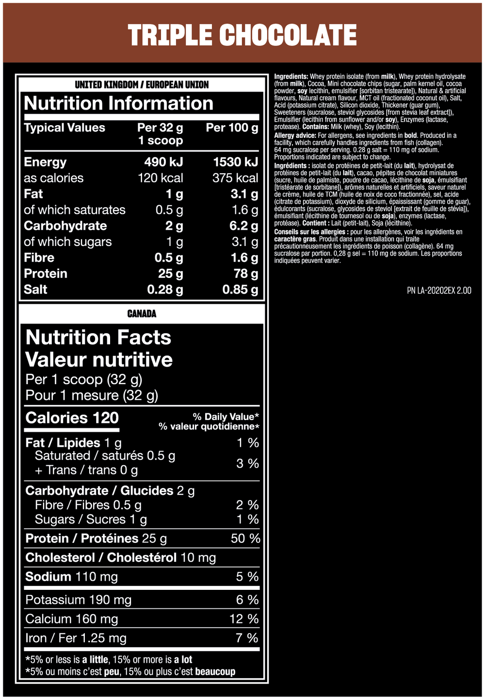 Mutant Hardcore ISO - 1.81 kg (4 lb) — Triple Chocolate