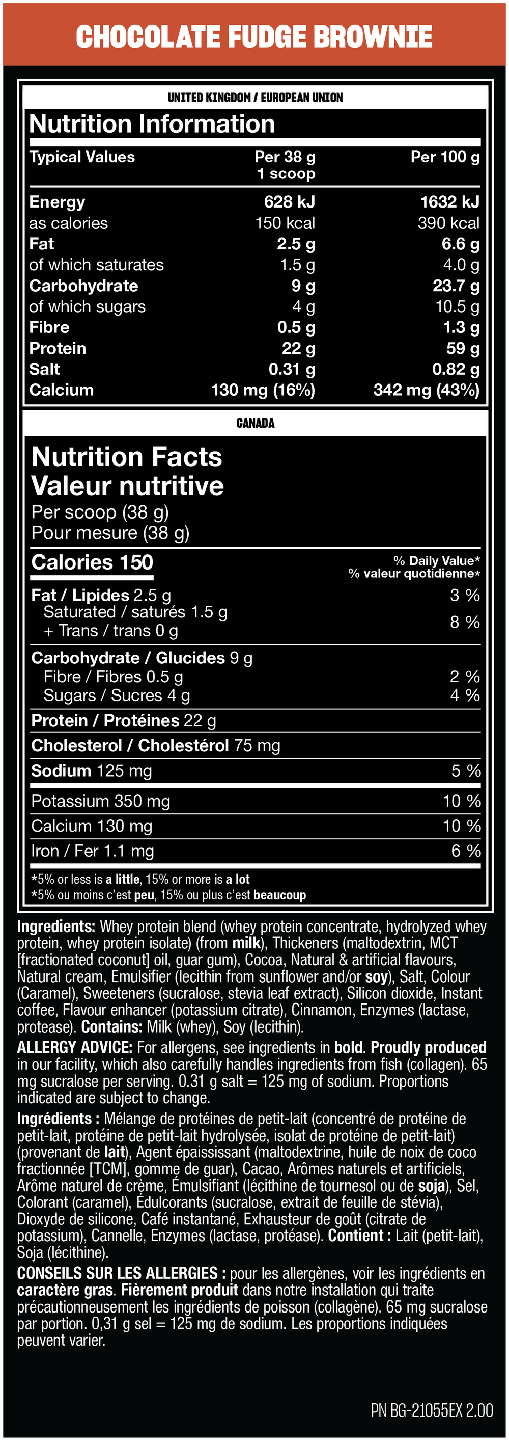 Mutant Whey — Chocolate Fudge Brownie / 2.27 kg (5 lb)