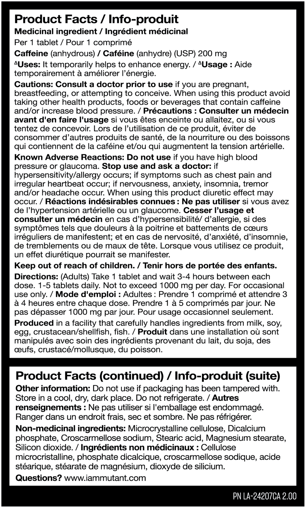 Mutant Caffeine - 240 Tablets — Default Title