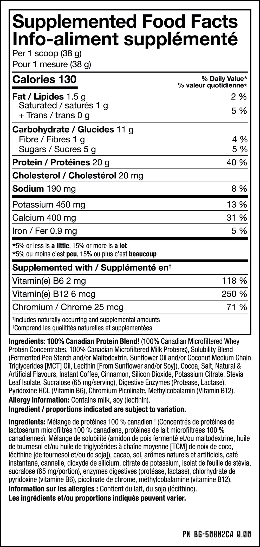 PVL Can-Whey — Chocolate Milkshake