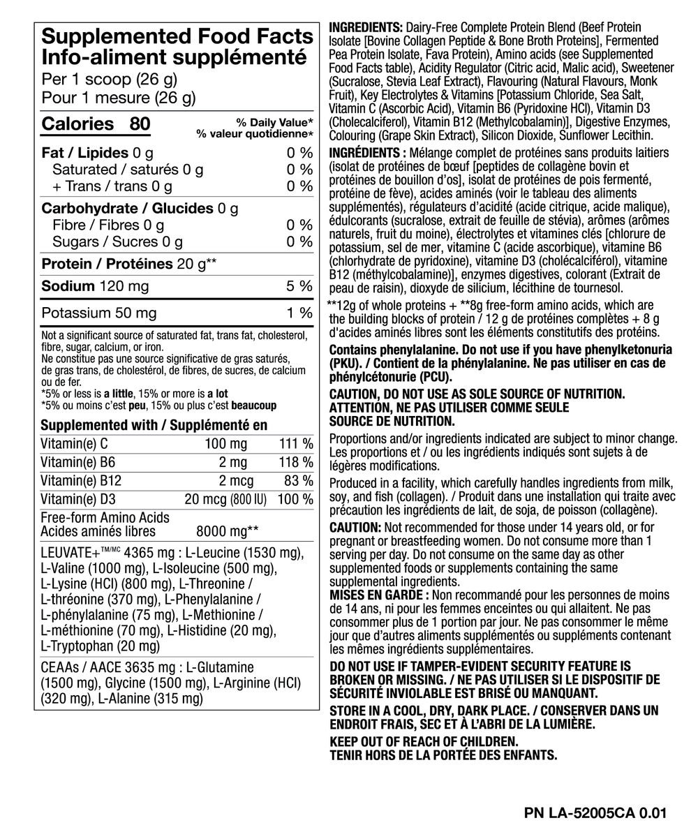 PVL ISO CLEAAR Clear Protein — Grape Refresher