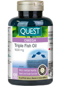 Quest Triple Fish Oil - 1000mg - BB/03/25