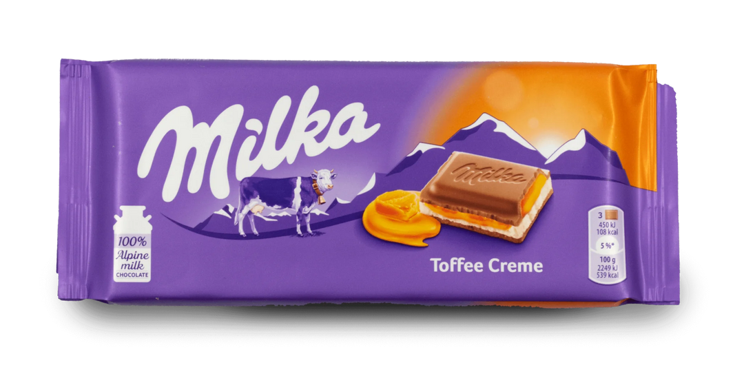 Milka Caramel Toffee Creme Chocolate Bar