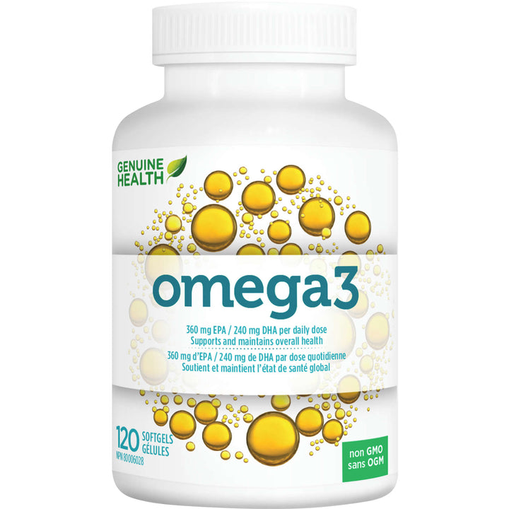 Omega3+ - Omega Fish Oil Supplement - 120 SoftGels