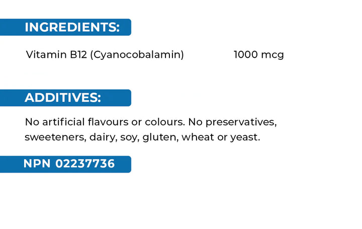 Vitamin B12 - 60 Tablets