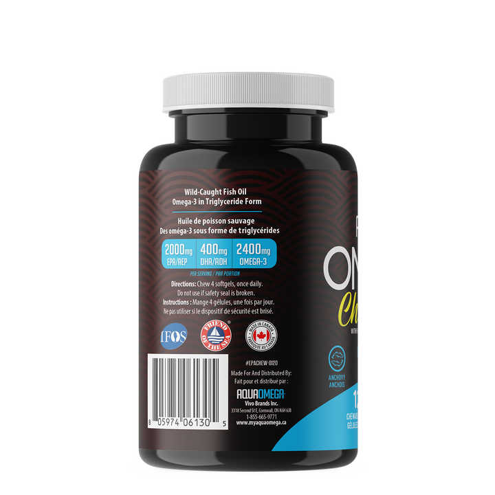 High EPA Omega-3 Chewables - 120 softgels