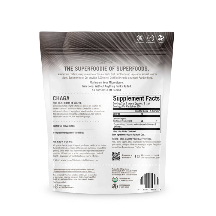 Chaga - Organic Mushroom Superfood - BB/10/24