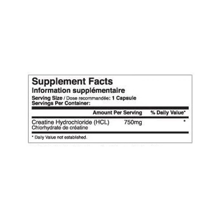 Tested Creatine Hydrochloride - Capsules