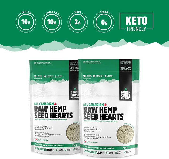 All-Canadian Raw Hemp Seed Hearts – 454g