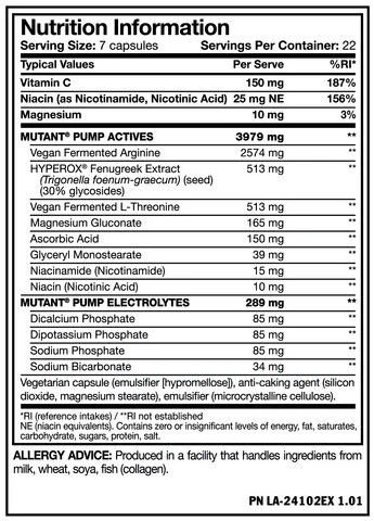 Mutant pump - 154 Capsules