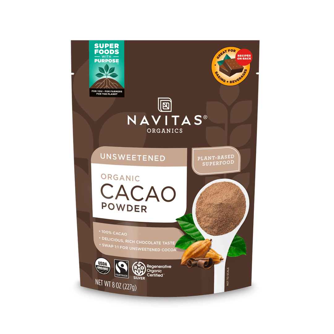 Navitas Organics Cacao Powder 227g front of package