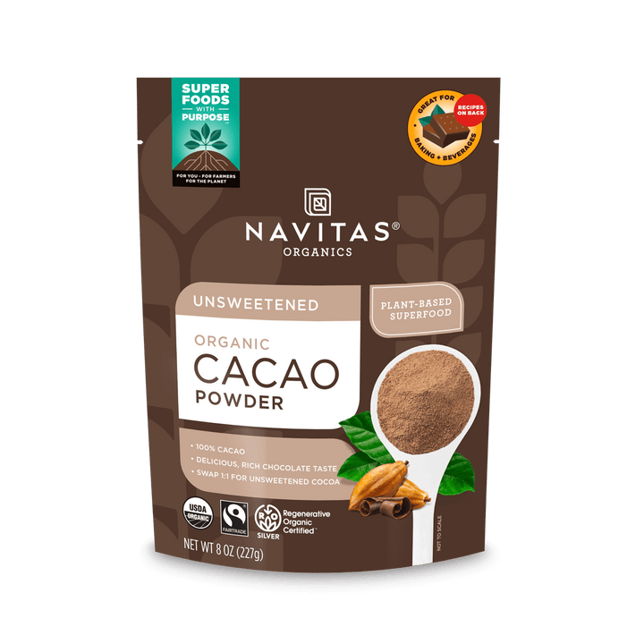 Navitas Organics Cacao Powder 227g front of package