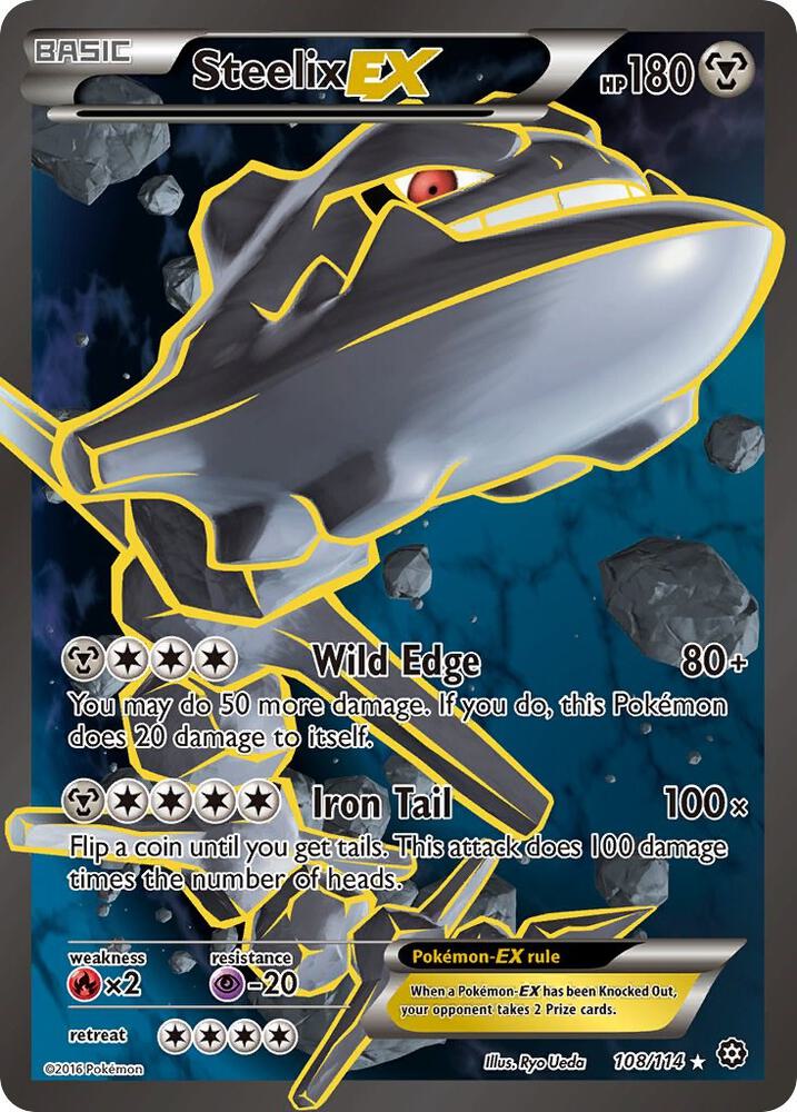 Steelix EX (Full Art) #108 — Steam Siege [LP]