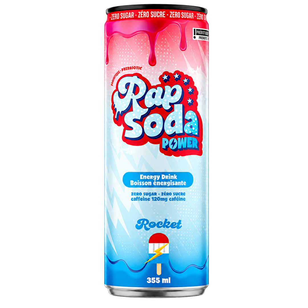 Rap Soda Power Rocket 355 mL can