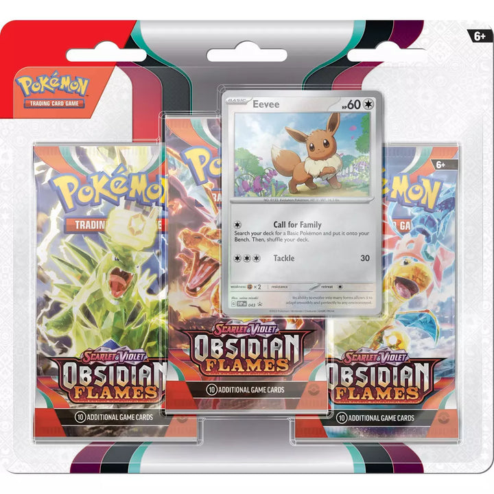 Pokémon - Obsidian Flames 3-pack Blister