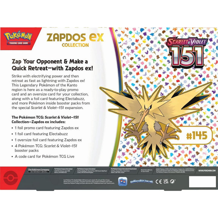 Pokémon 151: Zapdos EX Collection Box