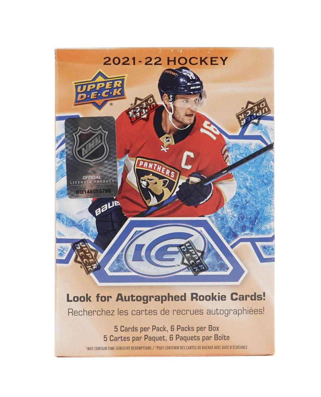 2021-22 Upper Deck Ice Hockey Blaster Box product image