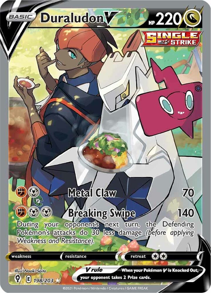 Duraludon V (Alternate Full Art) #198/203 — Evolving Skies [NM]