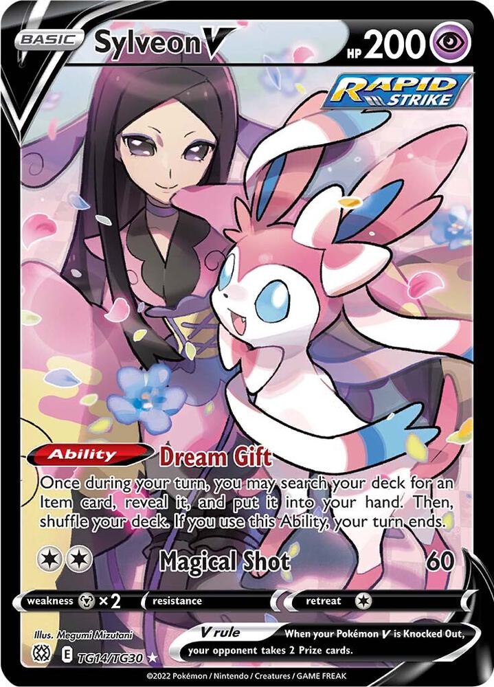 Sylveon V #TG14/TG30 — Brilliant Stars Trainer Gallery [NM]
