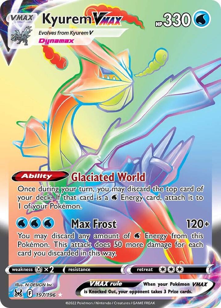 Kyurem VMAX (Secret) #197/196 — Lost Origin [NM]