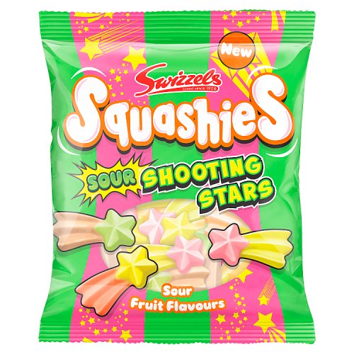 Swizzels Squashies Sour Shooting Stars Gums 100g