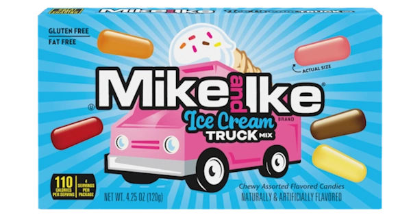 Mike and Ike Ice Cream Truck Mix Theater Box 4.25 oz