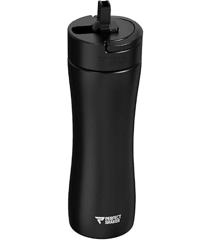 Luma Stainless Steel Shaker with Straw