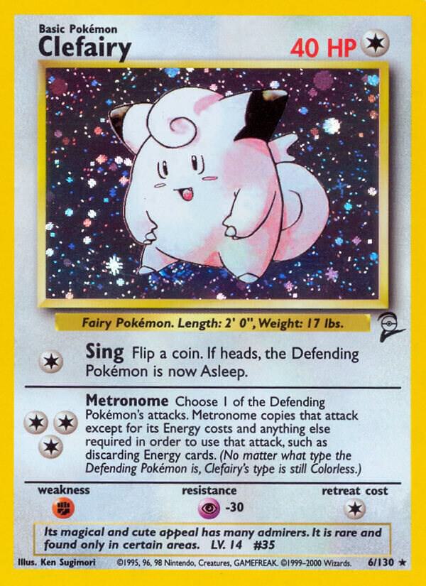 Clefairy #6 — Base Set 2 [MP]